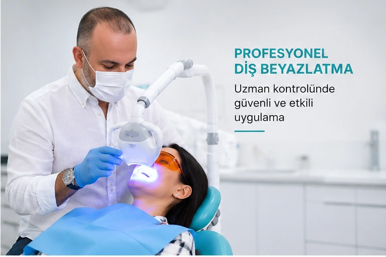 Antakya diş hekimi kontrolünde profesyonel diş beyazlatma uygulaması